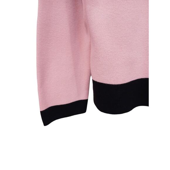 Y2k Sweater Sz PL PINK Knit Pullover Corporate Old Money Chic Career Vintage - Picture 6 of 13